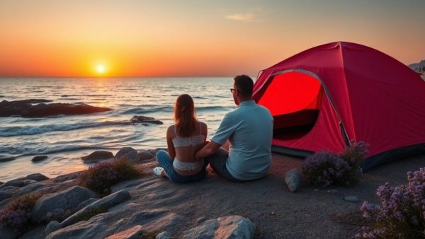 Present-Moment Awareness for Deeper Living: couple enjoying sunset by the sea