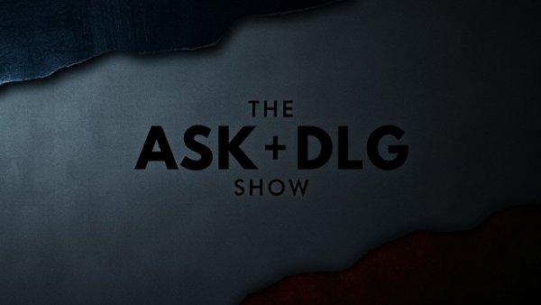 Abstract dark background with 'THE ASK DLG SHOW' text.