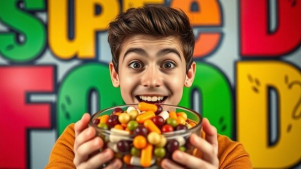 Vibrant graphic of man with natural alternative for how to live a healthy lifestyle.