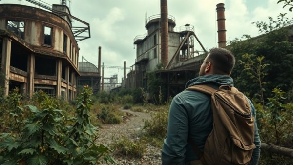 Explorer at abandoned Fordlandia factory for automotive market insights.