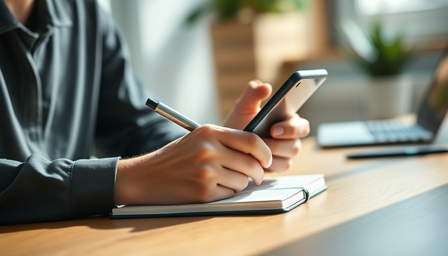 Hands writing in a notebook and holding a phone; How Useful Is Personalized Nutrition?