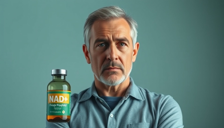 NAD+ boosters longevity inquiry with a questioning man.