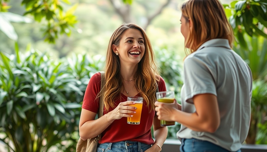 Casual woman discussing toxic diet culture outdoors