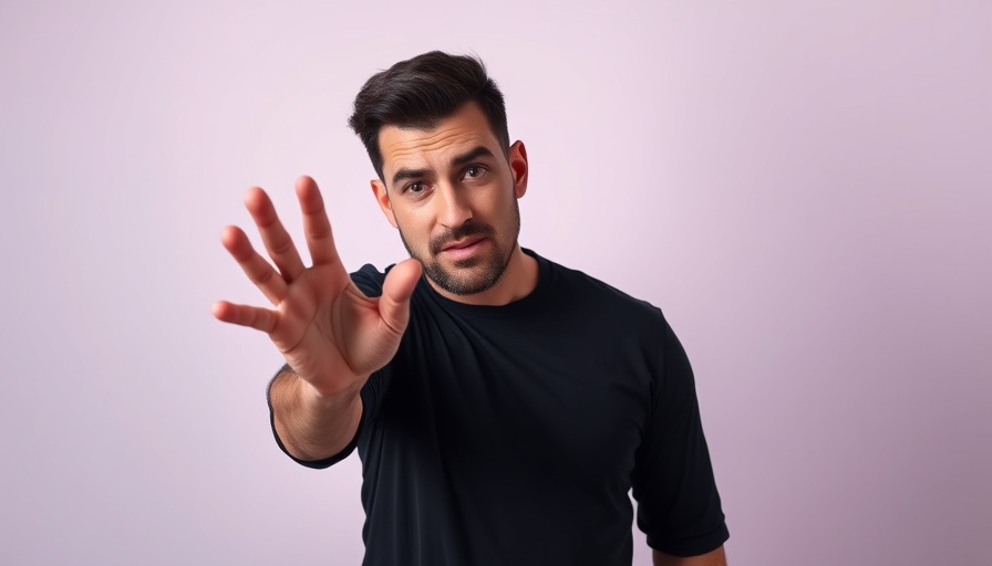 Man gesturing with question marks, healthy lifestyle guidance.