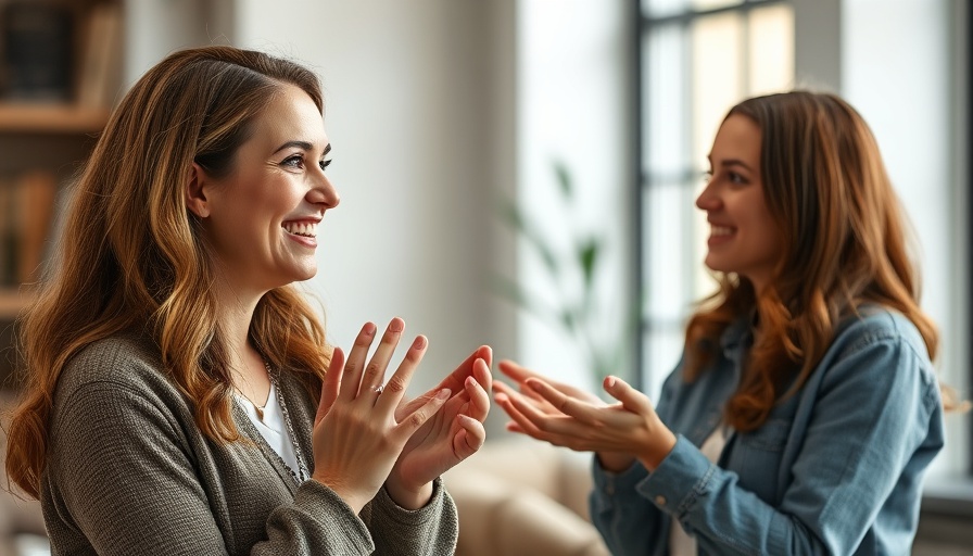 Woman discussing healthy lifestyle tips, natural lighting.