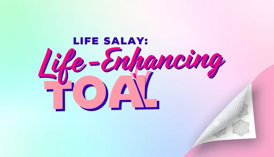 Colorful banner for self-care routine tools sale.