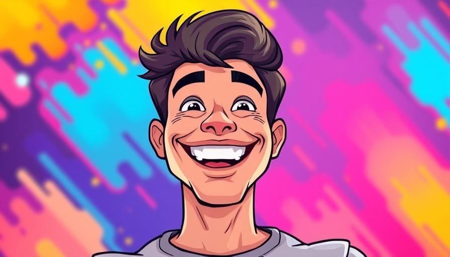 Bright and energetic man with colorful background promotes how to live a healthy lifestyle.