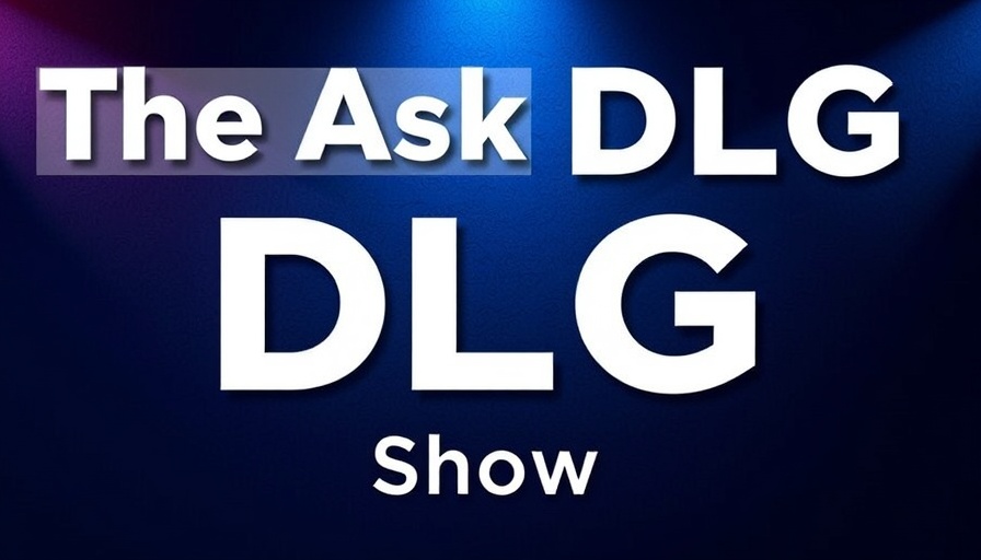 Minimalistic cover art for 'The Ask DLG Show' with textured background.