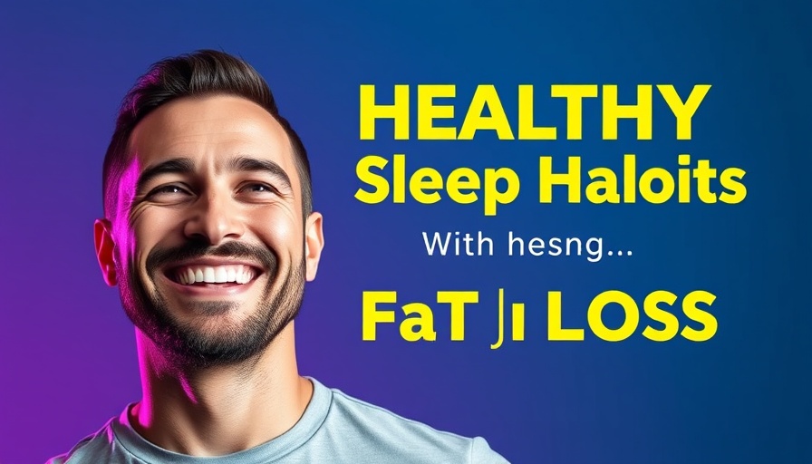 Motivational image on how to lose fat while sleeping with smiling man and text.
