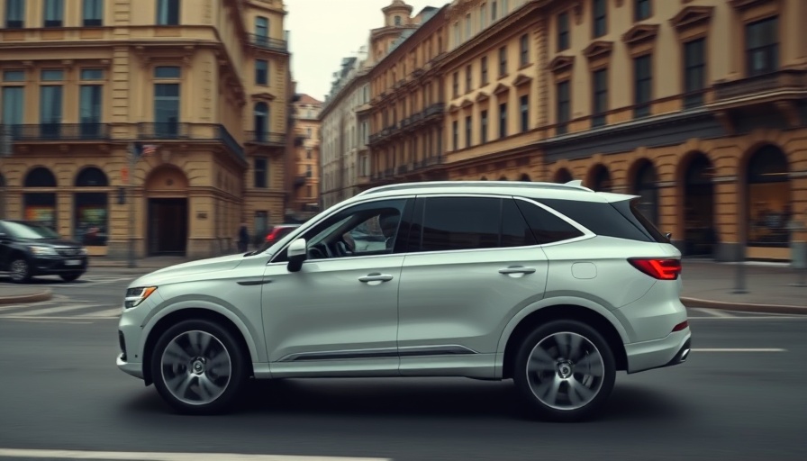 Sleek white SUV on an urban street, best cars 2024.