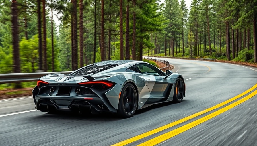 Camouflaged Lexus LFR performance supercar on a forest road.