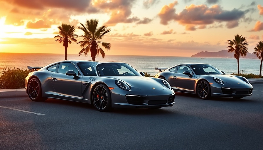 New 473-HP all-wheel drive Porsche 911 Carrera 4S variants by the coast.