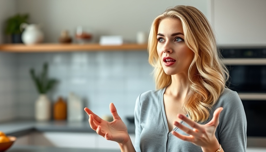 Blonde woman discusses weight stigma, promoting healthy lifestyle tips.