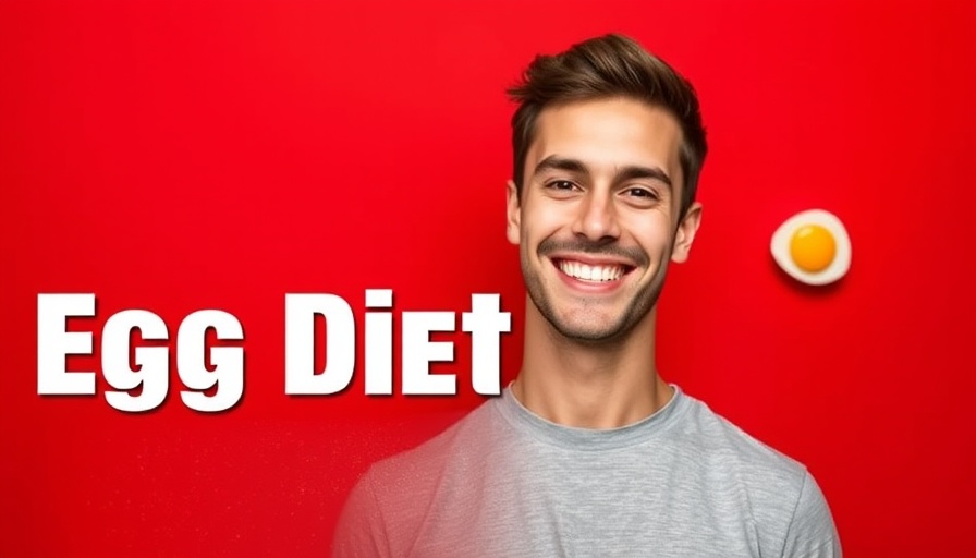 Lose 10 lbs in 5 days with egg diet: vibrant promotional image.