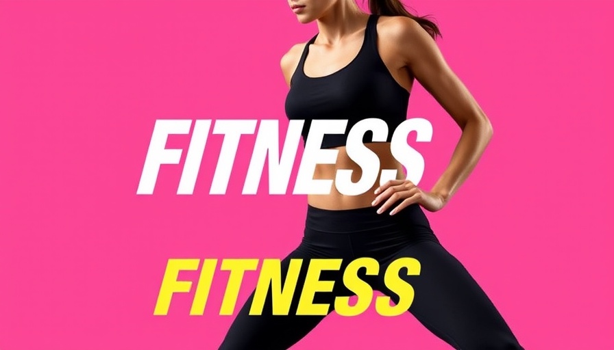 Vibrant fitness ad about how to live a healthy lifestyle.