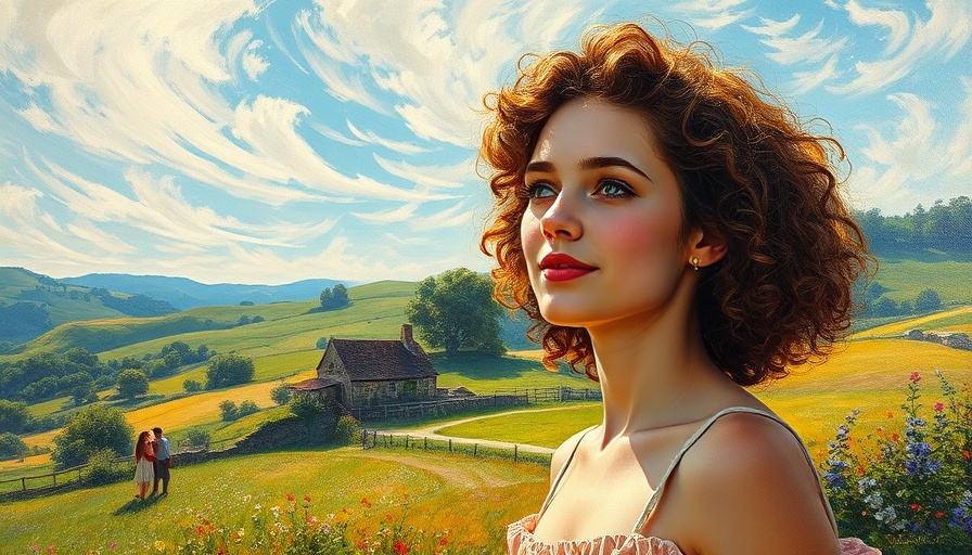 Woman enjoying sunlight in a vibrant countryside setting, self-care routine.