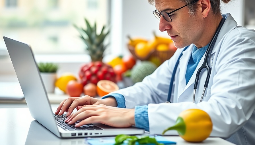 Healthcare professional researching scientific consensus on a healthy diet.