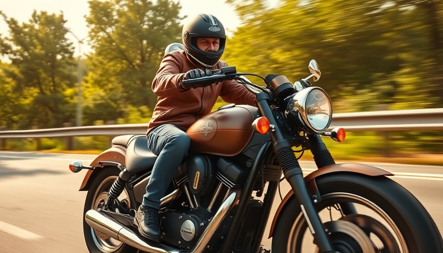 Best V-Twin motorcycle on scenic highway ride