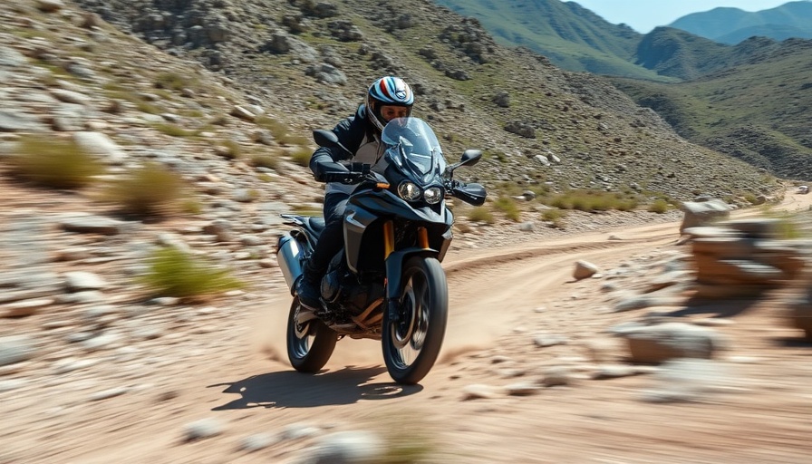 BMW F 450 GS Adventure bike on rocky trail.