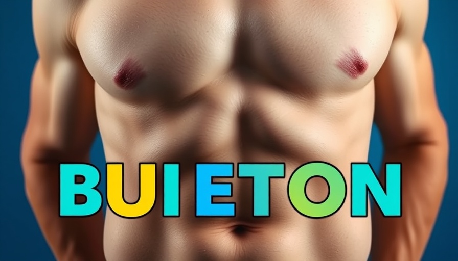Man examining midsection with text overlay on lowering cortisol.