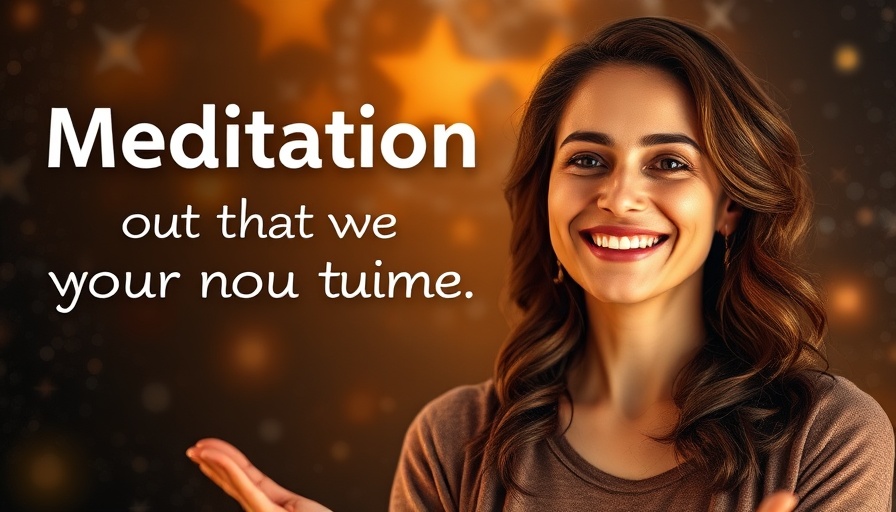 Body scan meditation promotional image with a smiling woman.