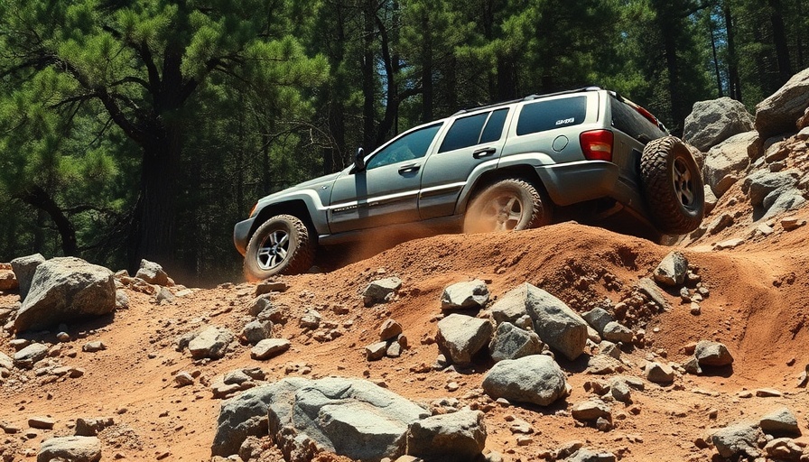 Jeep Liberty showcasing off-road capabilities on rugged terrain