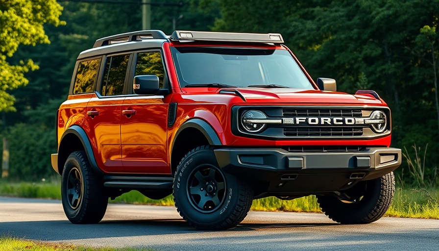 2025 Ford Bronco Sport Badlands Sasquatch AWD review image showing car parked on forest road.