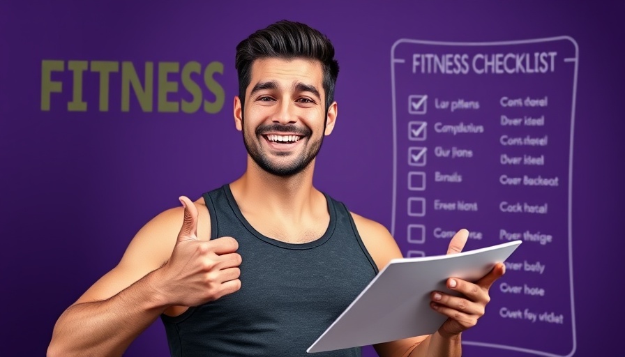 Cheerful guide with fitness checklist for baby steps to fat loss.