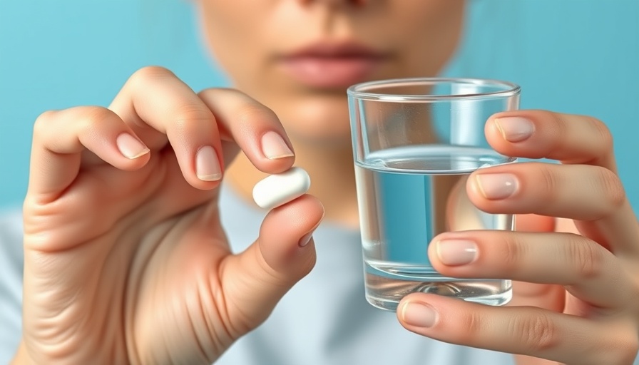 Person holding pill and water, illustrating real benefits of statins.