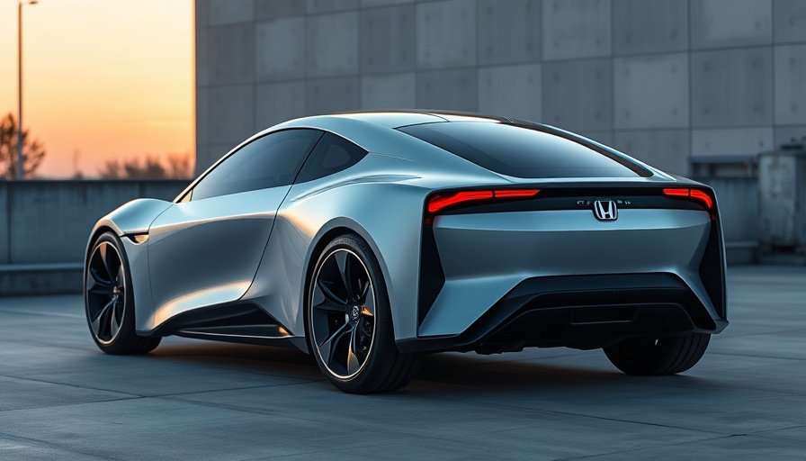 Futuristic Honda electric vehicle showcasing solid-state technology.