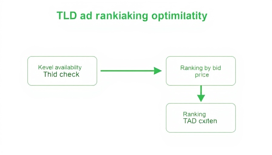Process flowchart for optimizing TLD ad rankings.