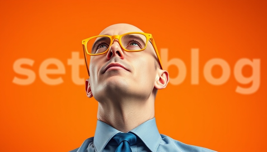 Bald man with yellow glasses over orange background for Cultural Shift blog.