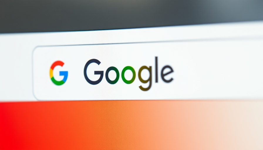 Close-up of Google Search tab, hinting at sponsored ads.