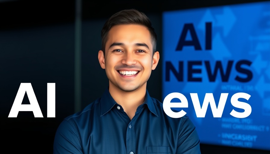 AI integration in business digital banner with news highlights and professional.