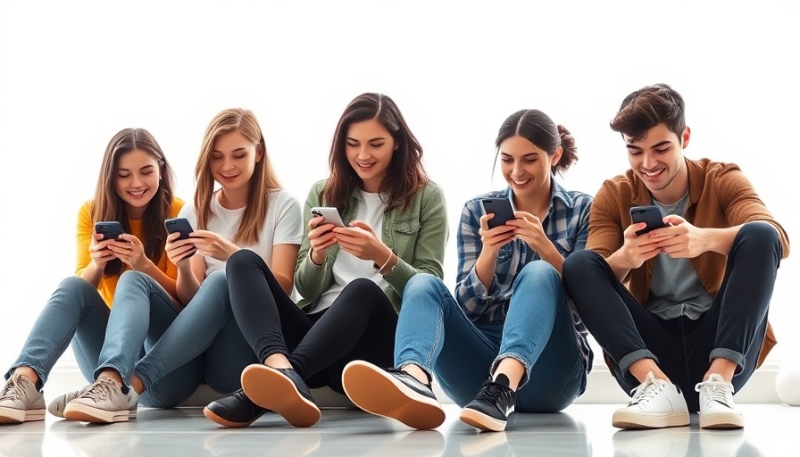 Gen Z casually using smartphones, exemplifying digital engagement.