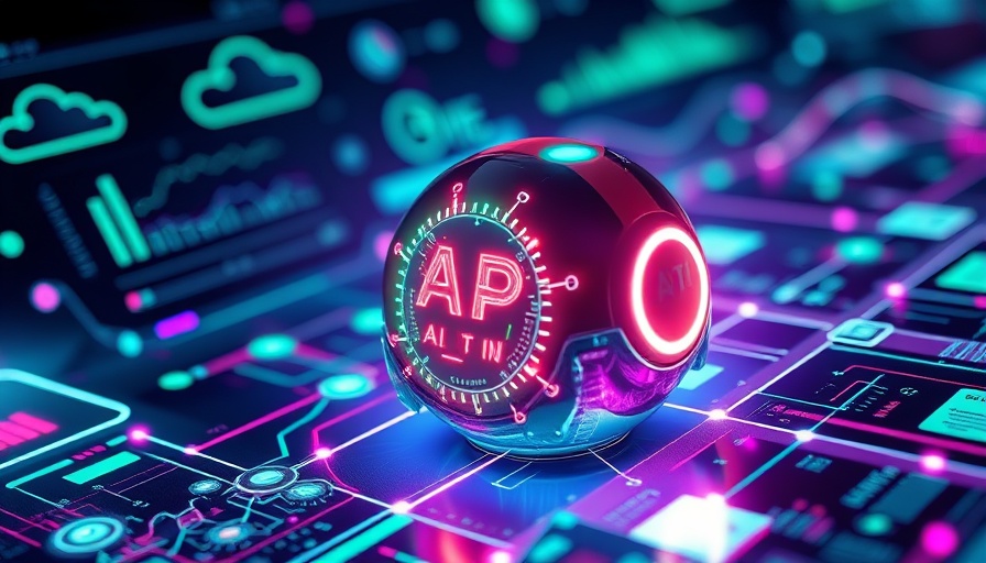 Futuristic design depicting agentic automation for businesses