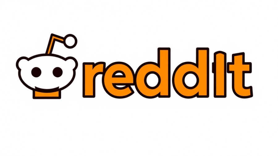 Vibrant Reddit logo on white background for AI medical advice Reddit.