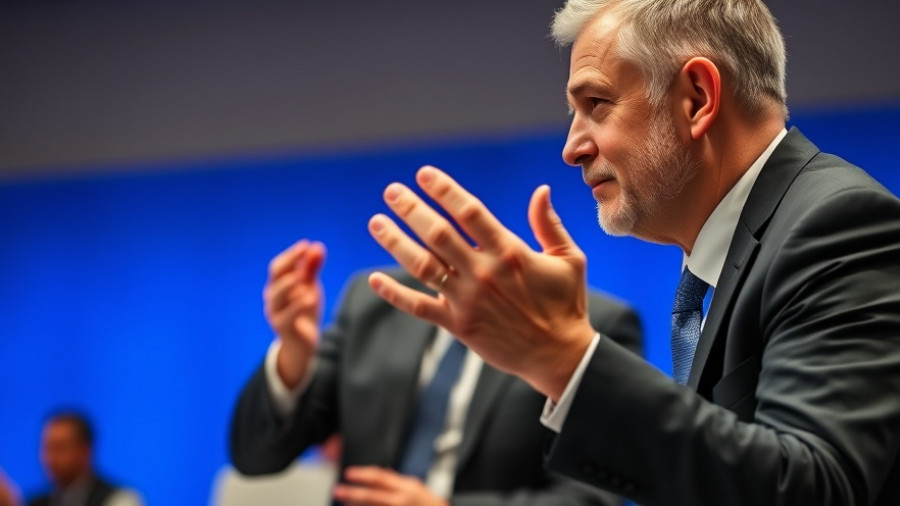 Professional businessman sharing meeting etiquette tips for entrepreneurs.