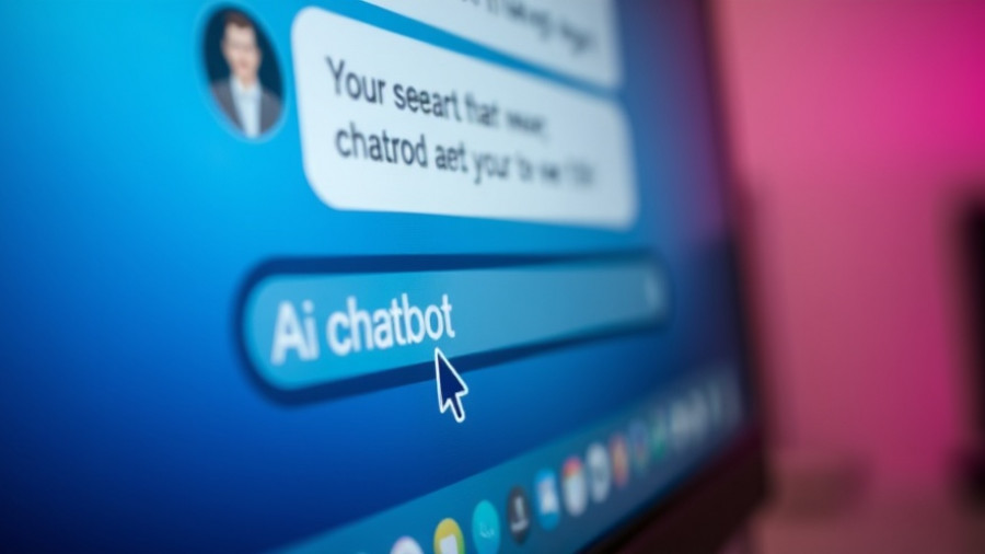 AI chatbot interface with search cursor, highlighting AI in legal battles.