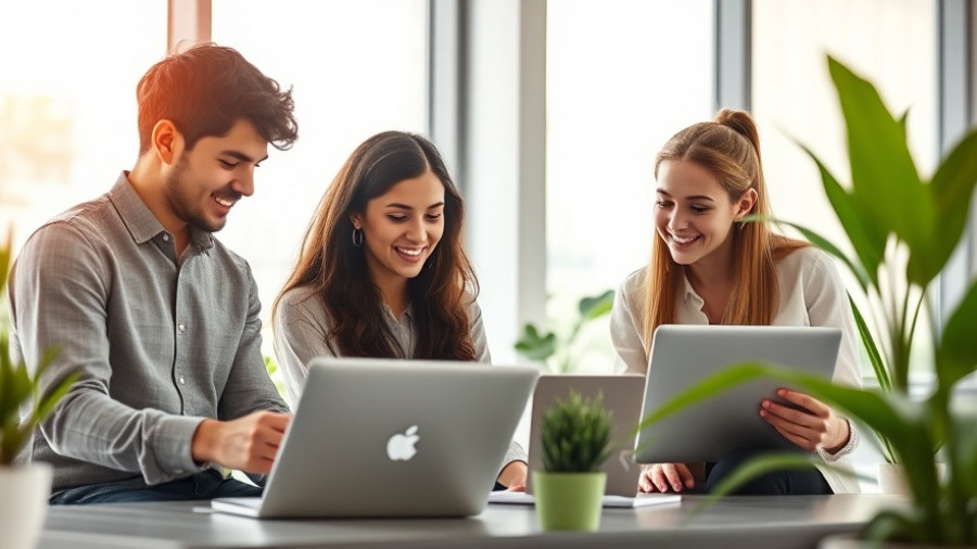Hubstaff vs Time Doctor comparison: team collaborating at laptops.