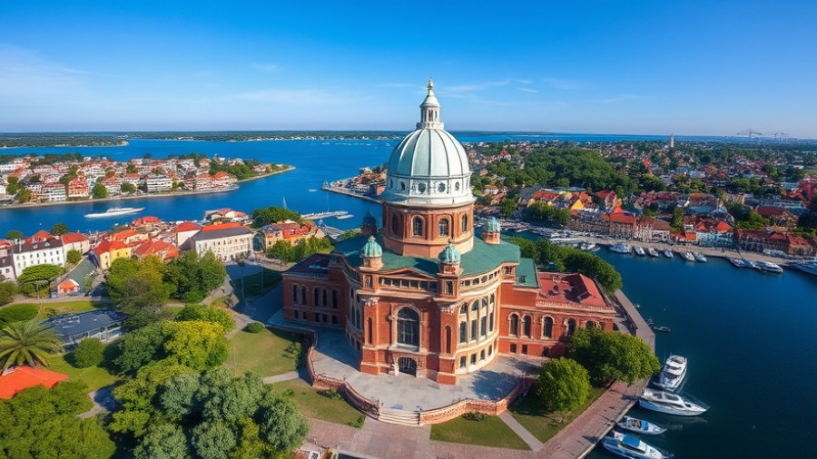 Aerial view of Maryland State House, guide on how to start an LLC in Maryland.