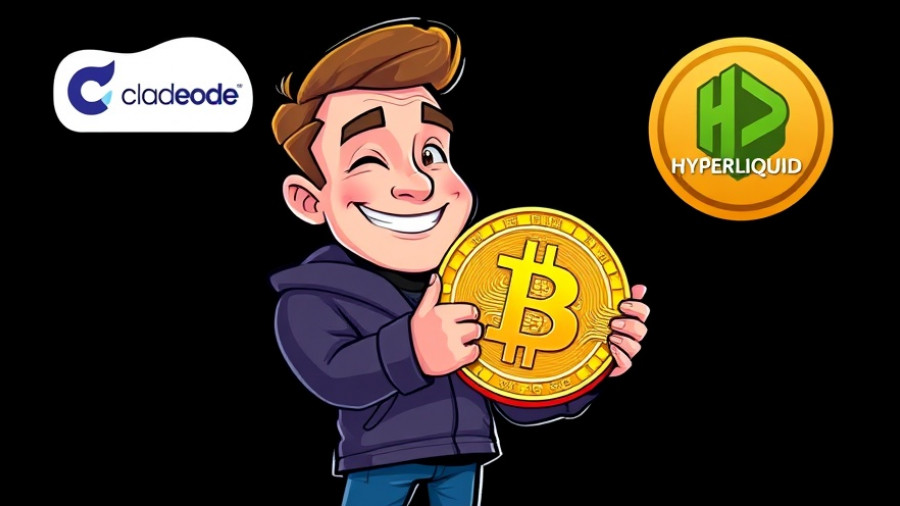 AI Agent Crypto Trading concept with cartoon Bitcoin illustration.