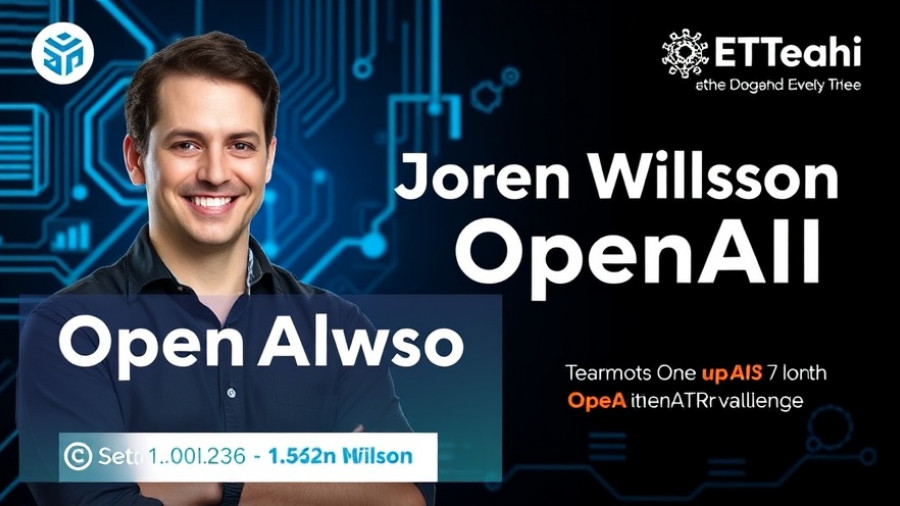 OpenAI valuation discussion event poster with CEO Jordan Wilson