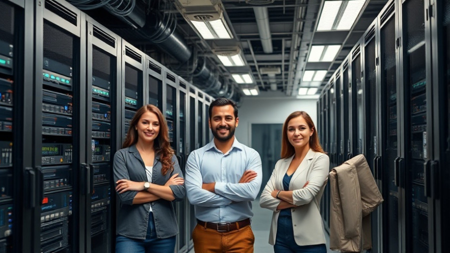 Latest AI news 2025: Professionals in a modern data center.