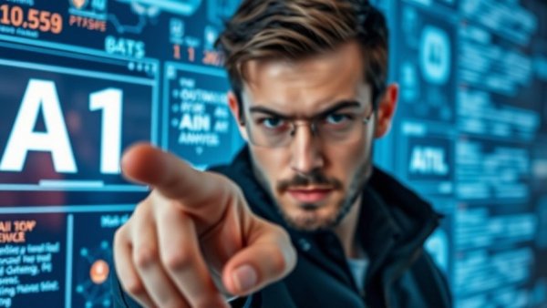 Focus on AI development resources with tech-themed background.