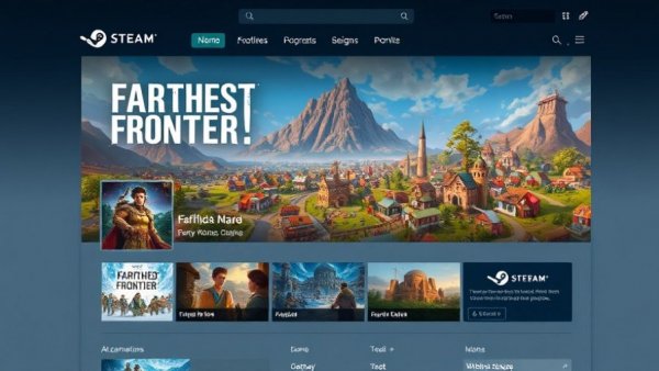 Steam store pages update showcasing Farthest Frontier game.
