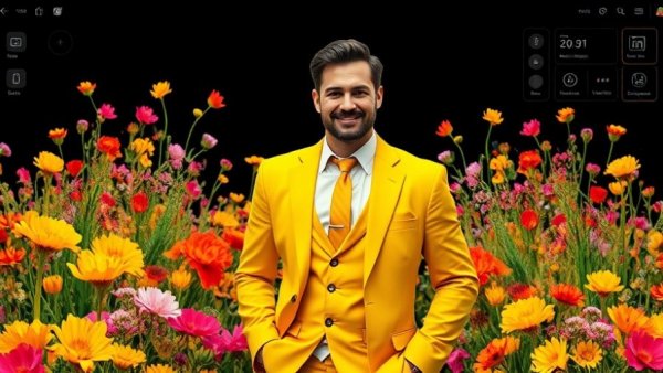 Colorful digital collage showcasing Adobe Firefly features for entrepreneurs.