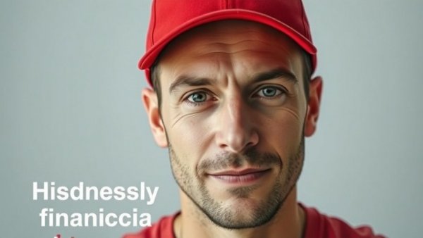 Man with red cap discussing financial opportunities in business.