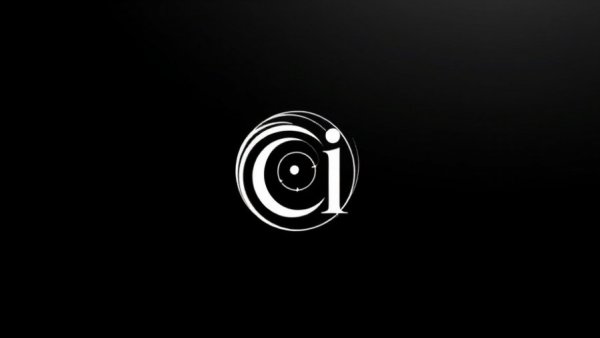 AI-themed graphic with letter 'C' on black background.