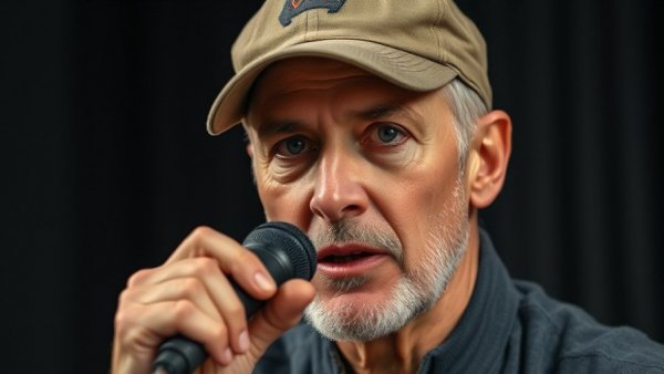 Man speaking in live Q&A on post visibility, related to live social shopping for small business owners.